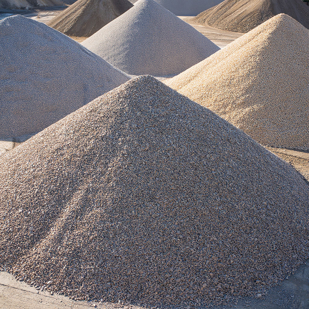 Aggregates pile