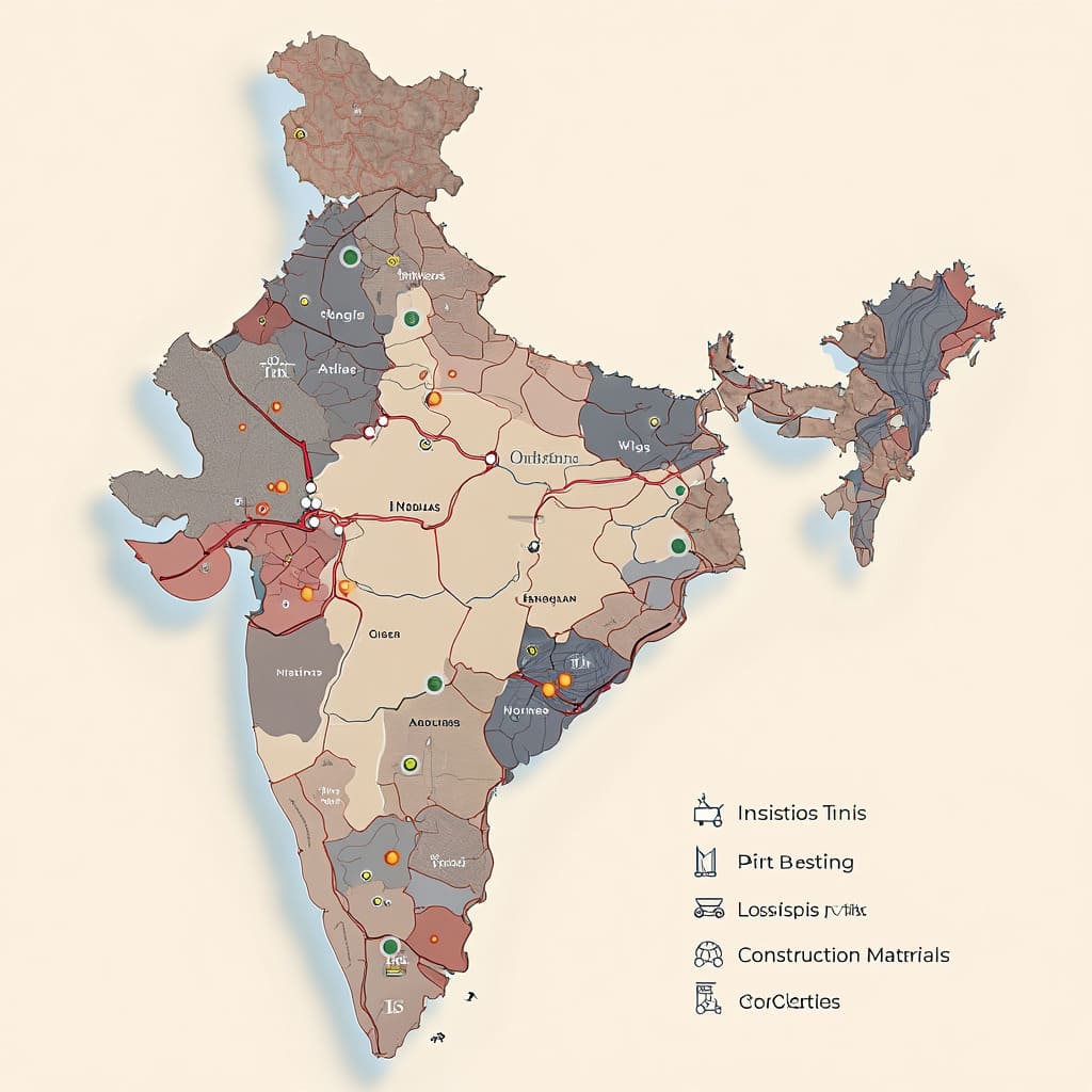 India sourcing network map