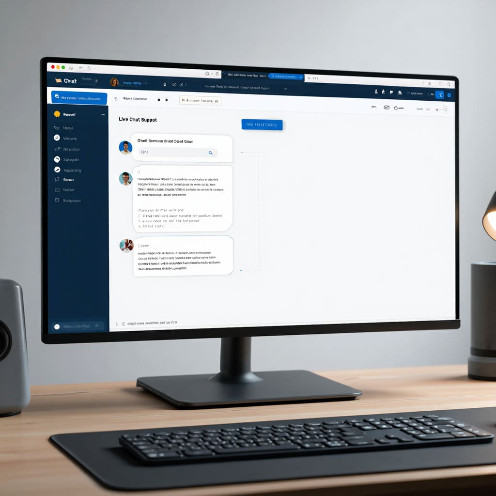 Live chat interface